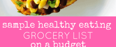 sample healthy eating grocery list on a budget