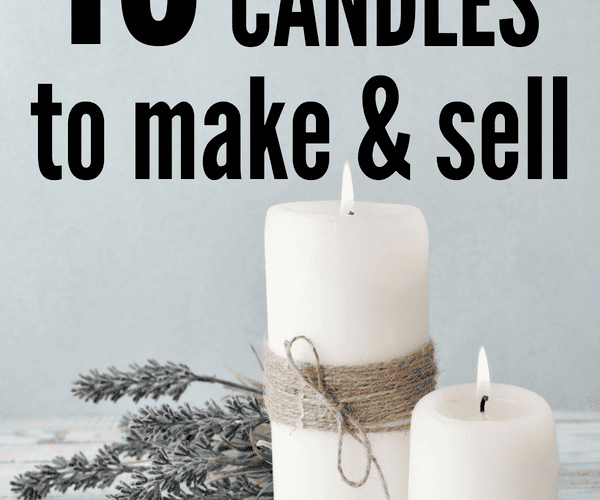 Easy DIY Candle Making Ideas! This list has the best DIY soy candle recipes with essential oils and beeswax candle recipes that are perfect for beginners. If you are looking for a way to create a business selling crafts from home this guide will get you started! #diy #makemoney #crafts #candles