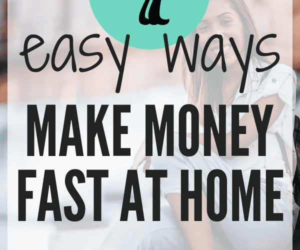 Make money fast at home! If you need to make money quick, then you need to check out these legit ways to make money fast online. Make $100 a day or more with these fun ways to work a side job! Get started today! #makemoneyonline #extramoney