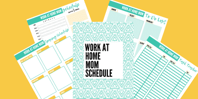 work at home mom schedule and stay at home mom schedule