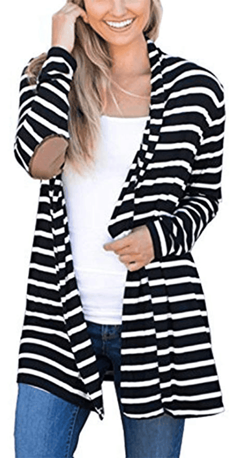 fall fashion striped cardigan