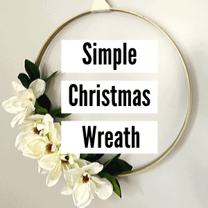 embroidery hoop wreath DIY for Christmas